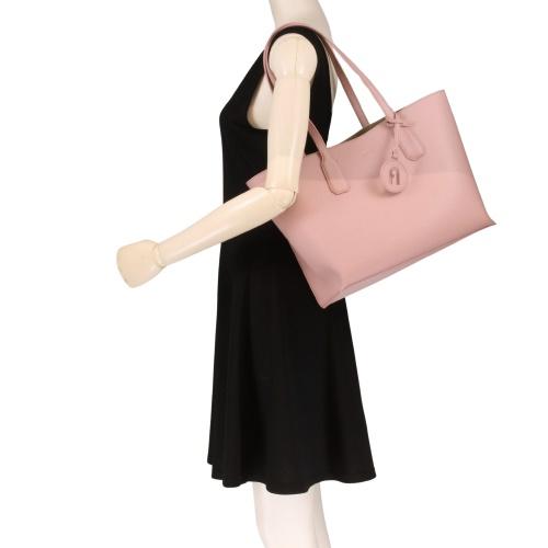 【新品未使用】FURLA ピンク レザー トートバッグ フルラ トートバッグ レディース クラシック レザー ショルダートート