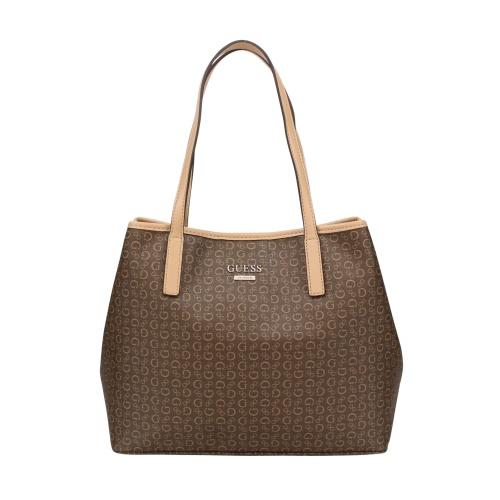 GUESS（ゲス） トートバッグ レディース PORTINI TRAP TOTE ブラウン