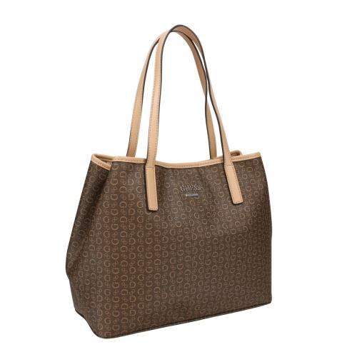 GUESS（ゲス） トートバッグ レディース PORTINI TRAP TOTE ブラウン 