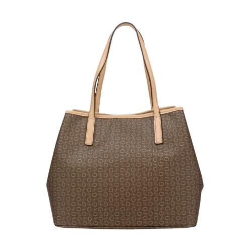 GUESS（ゲス） トートバッグ レディース PORTINI TRAP TOTE ブラウン