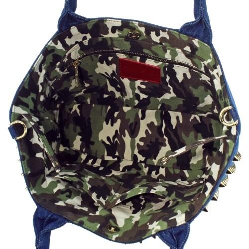 GLAMJAM グラムジャム スタッズバッグ Gサイズ ONI ブルーデニム