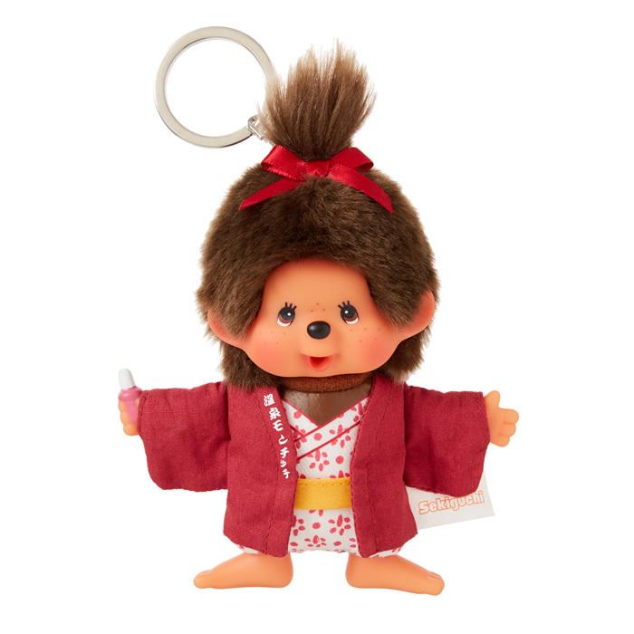 セキグチ 温泉モンチッチ 女の子 フラットキーチェーン マスコット