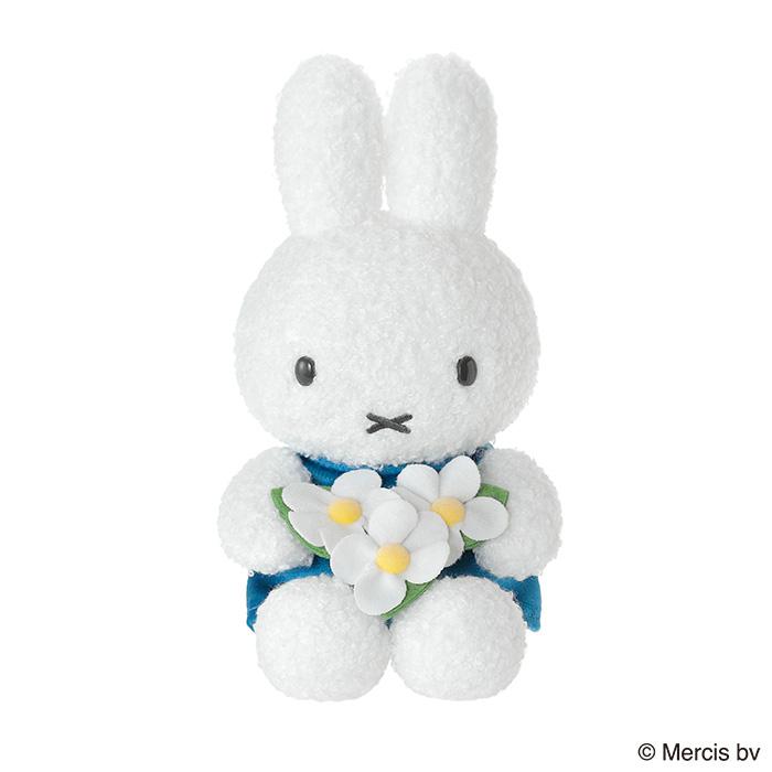 Miffy（ミッフィー） miffy's Garden ぬいぐるみ 青花 : セキグチ