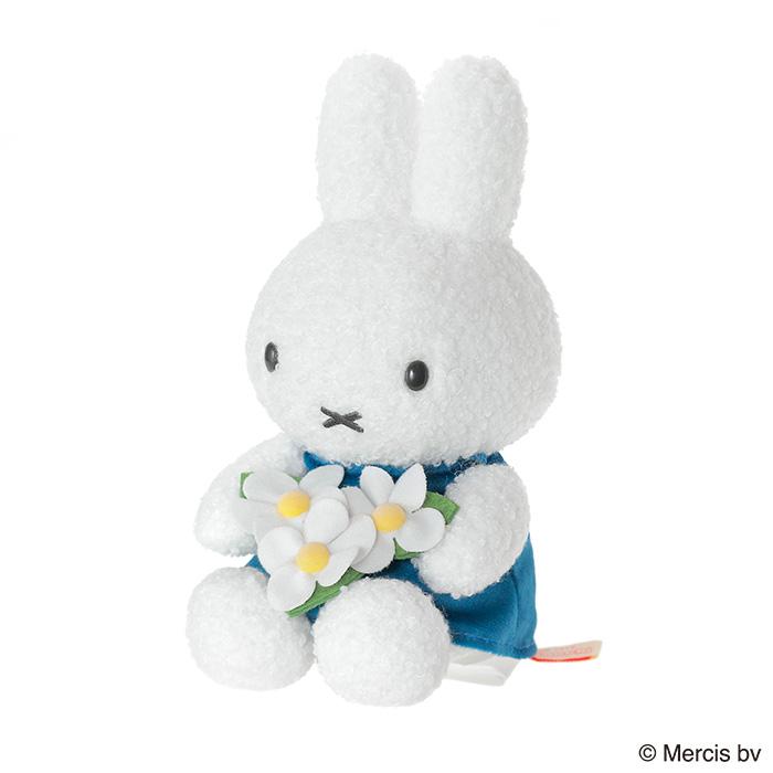 Miffy（ミッフィー） miffy's Garden ぬいぐるみ 青花 : セキグチ