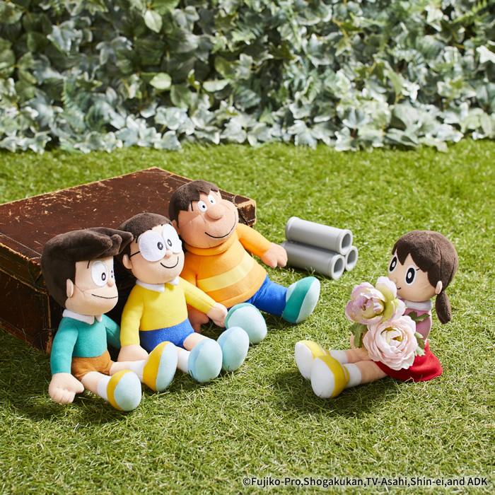 のび太＆しずかちゃん ぬいぐるみ ソファSサイズピンク付き ウェルカムスペース のび太＆しずかちゃん ぬいぐるみ ソファSサイズピンク付き ウェルカム