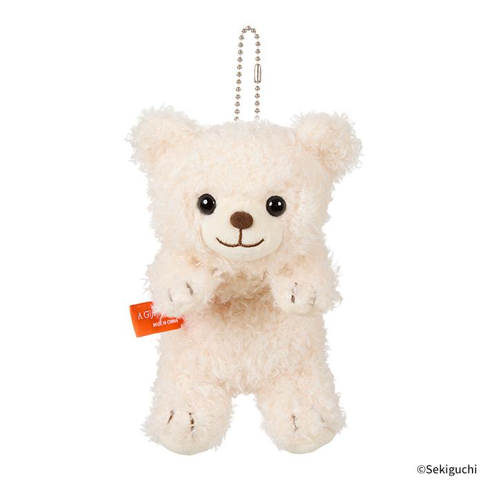 ハンドメイドテディベア　Luci セキグチ 【当店オリジナル】 あそんで！テディベア マスコットキー