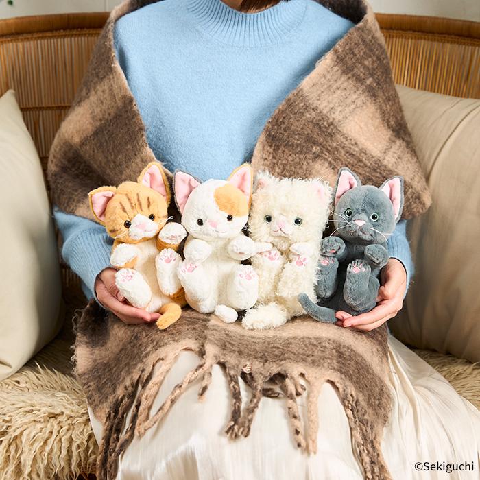 セキグチ ころりんぬいぐるみ ねこ みけ : セキグチダイレクトショップ