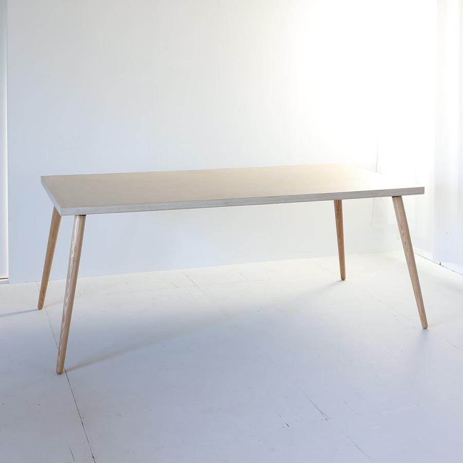 職人家具 モールテックス ダイニングテーブル3サイズ ベージュ 120/150/180 ホワイトアッシュ脚 BM08 ikpmortex
