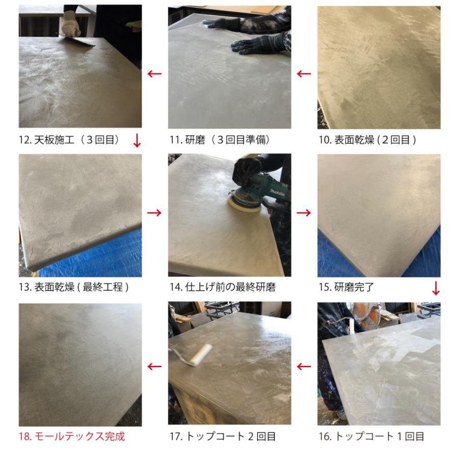 関本家具装芸 職人家具 モールテックス コーラルブルー色