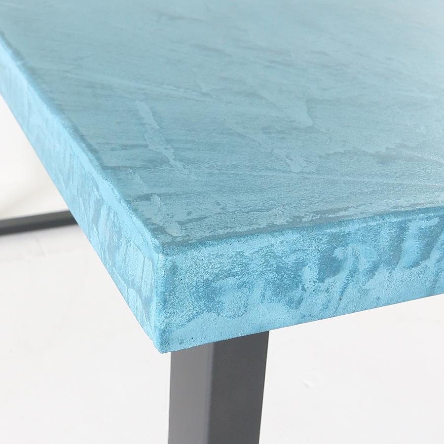 関本家具装芸 職人家具 モールテックス コーラルブルー色 ダイニング