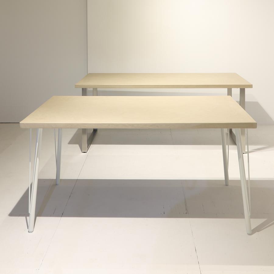 関本家具装芸 職人家具 モールテックス ベージュ色 ダイニングテーブル