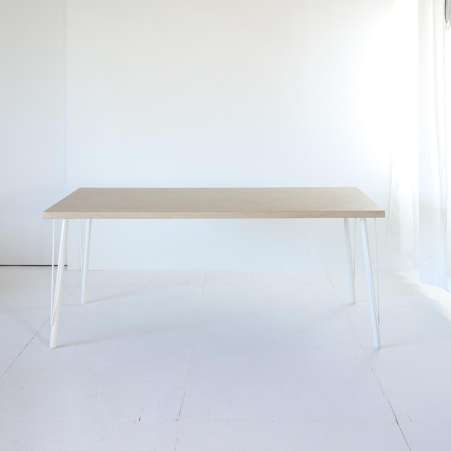 関本家具装芸 職人家具 モールテックス ベージュ色 ダイニングテーブル