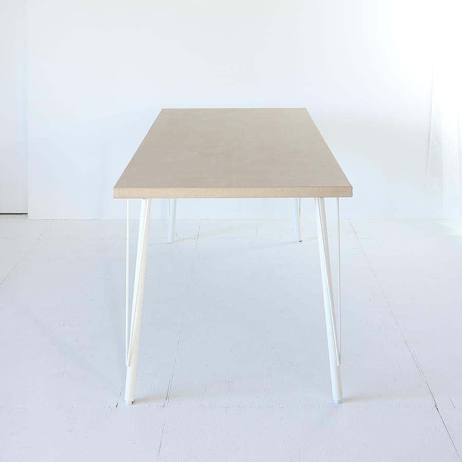 関本家具装芸 職人家具 モールテックス ベージュ色 ダイニングテーブル