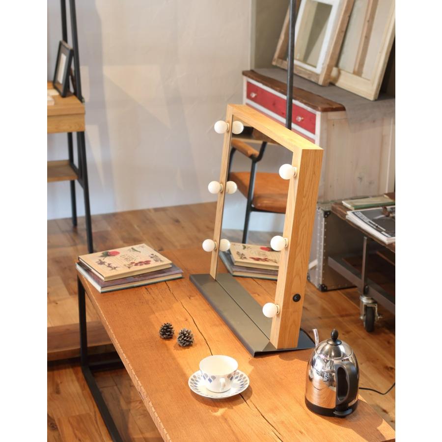 関本家具装芸 女優ミラードレッサー デスクトップ LED 卓上置けば