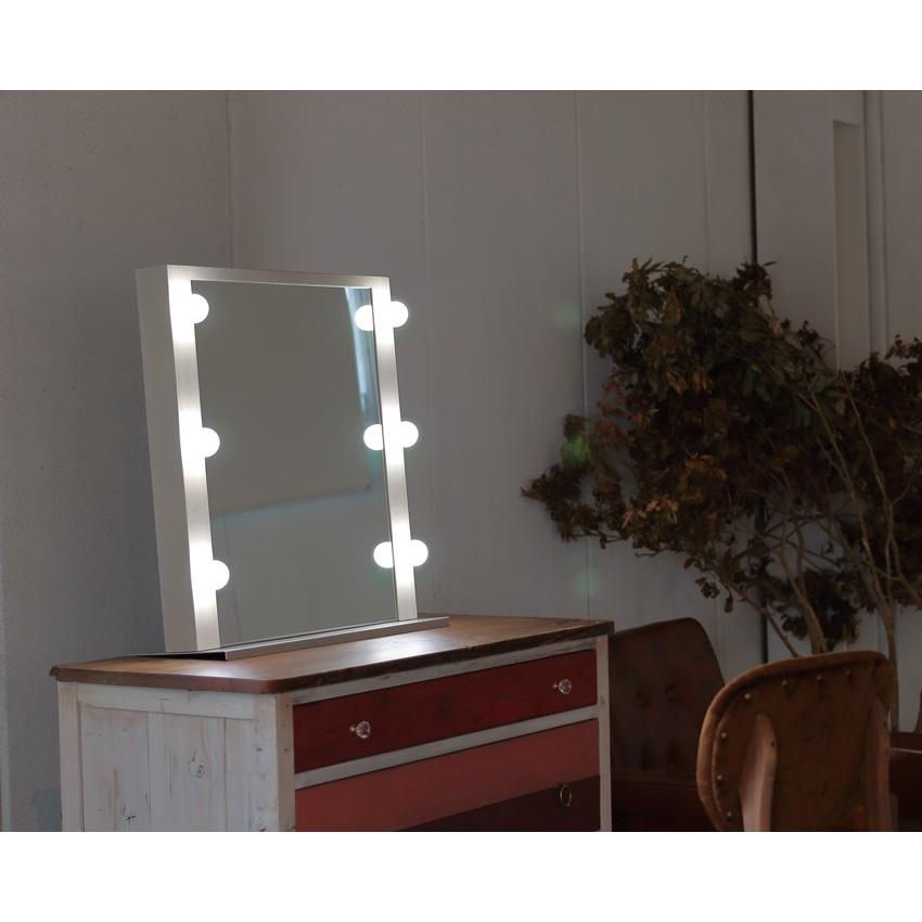 関本家具装芸 女優ミラードレッサー デスクトップ LED 卓上置けば