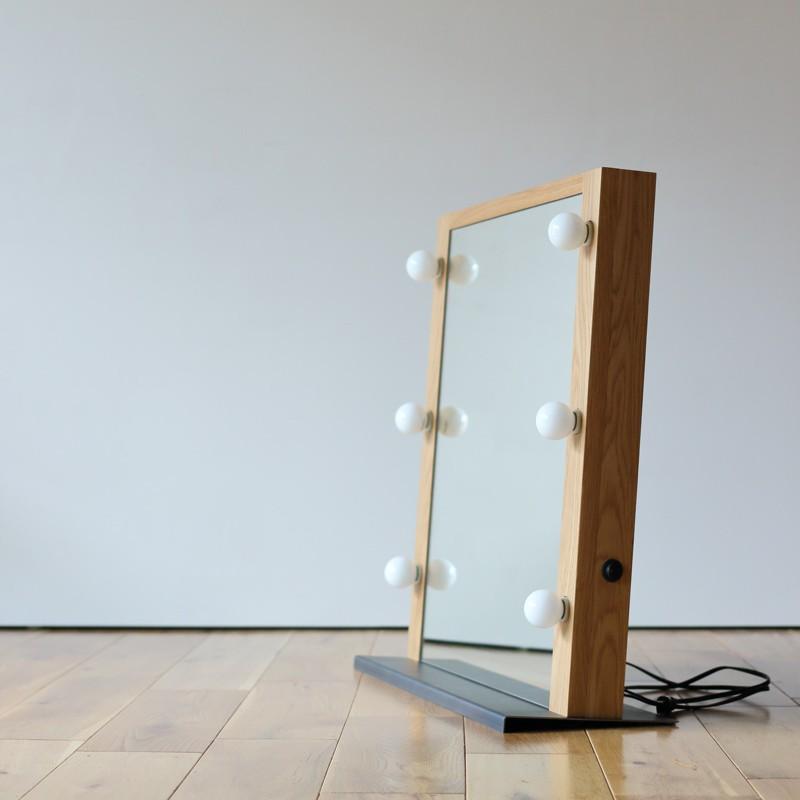 関本家具装芸 女優ミラードレッサー デスクトップ LED 卓上置けば