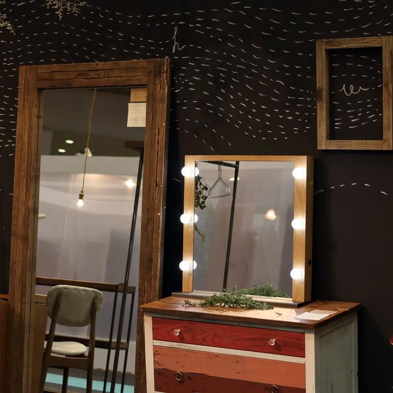 関本家具装芸 女優ミラードレッサー デスクトップ LED 卓上置けば