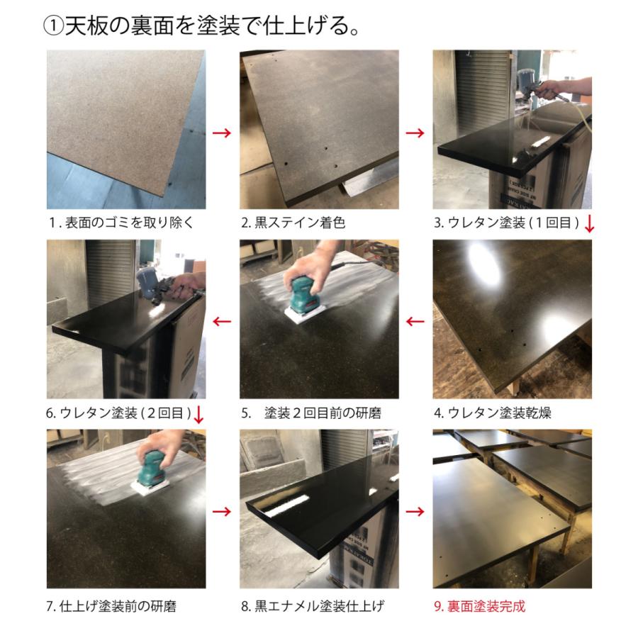 職人家具 モールテックス  ダイニングテーブル120×80・85・90　選べる奥行き３サイズ　ブラックスチール脚  MORTEX 国産 関本家具 アンテカルネ｜sekimotokagu｜17