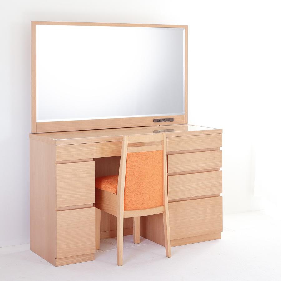 関本家具装芸 レント ナチュラル 一面鏡120cmワイドミラーホテル