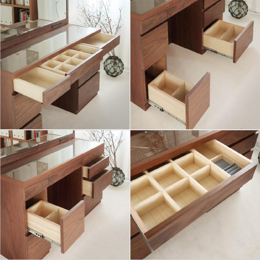 関本家具装芸 レント ウォールナット 一面鏡120cmワイドミラーホテル 