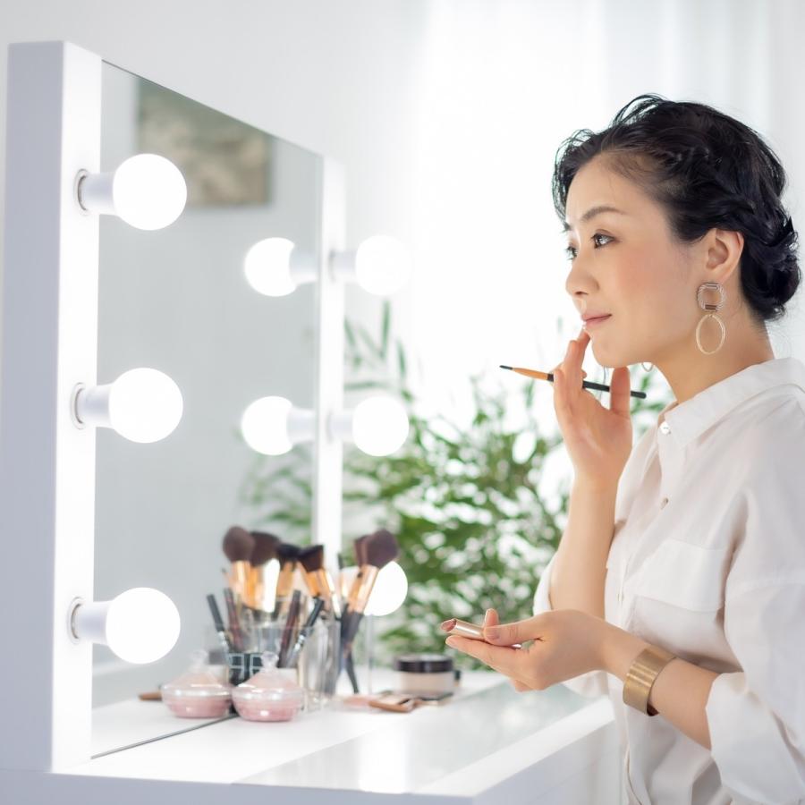 関本家具装芸 プリマ女優ミラー ミルキーホワイト 一面鏡とチェスト120