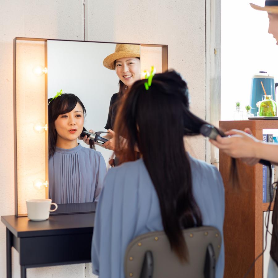 関本家具装芸 一面鏡スタジオ女優ミラードレッサー ブラック 美容