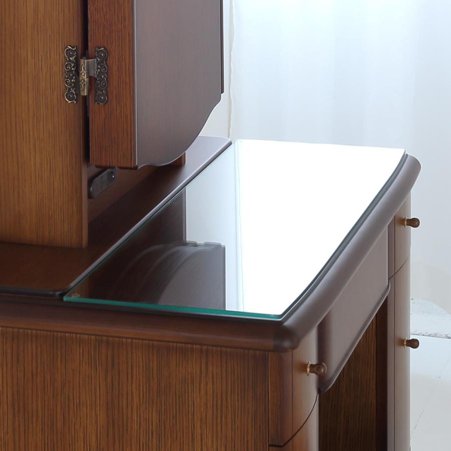 関本家具装芸 ドレッサー 本三面鏡ビーナス アンティークブラウン