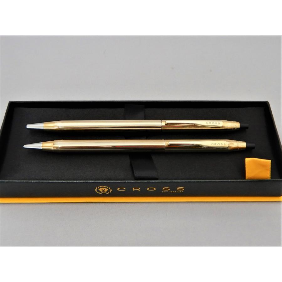 CROSS/ クロス　クラシックセンチュリー　ボールペン・シャープペン２本セット　K10張　ゴールド　4502（BP）廃盤品（SP）　中古　程度Ａ｜sekine-shimbashi｜02