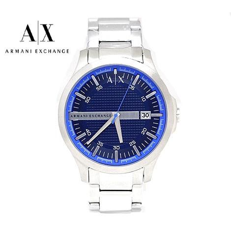 Armani Exchange アルマーニ エクスチェンジ Ax2408 Hampton 腕時計 メンズ シルバー ブルー アナログ Armani W 45 ジュエリーsekine 通販 Yahoo ショッピング