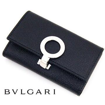 BVLGARI　ブルガリ　30422 BLACK　ブルガリ・ブルガリ　キーホルダー　スモール　6連キーケース　ブラック｜sekine