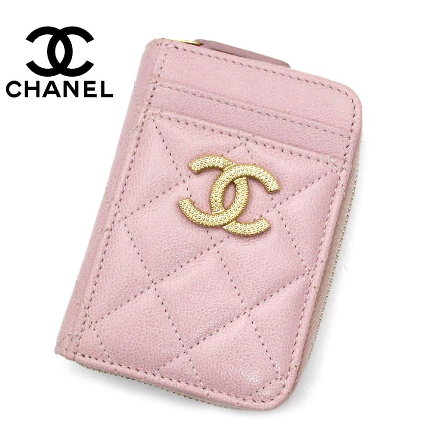 CHANEL シャネル AP2966 PINK キャビアスキン 小銭入れ コインケース 