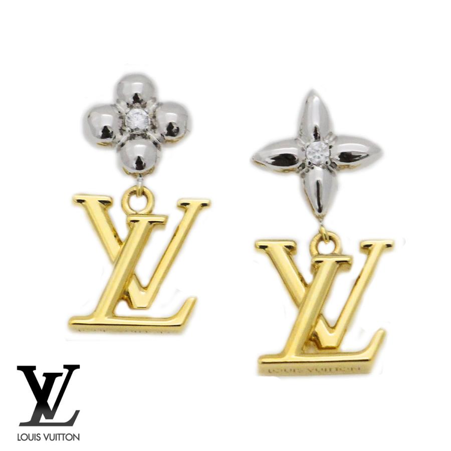 LOUIS VUITTON ルイ ヴィトン M01287 ピアス パンダントLV アイ 