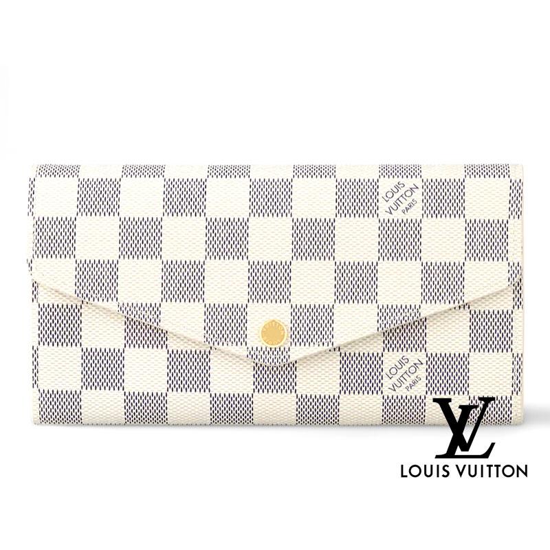 LOUIS　VUITTON ルイヴィトン　N63208　ダミエアズール　ポルトフォイユ サラ　小銭入れ付長財布｜sekine