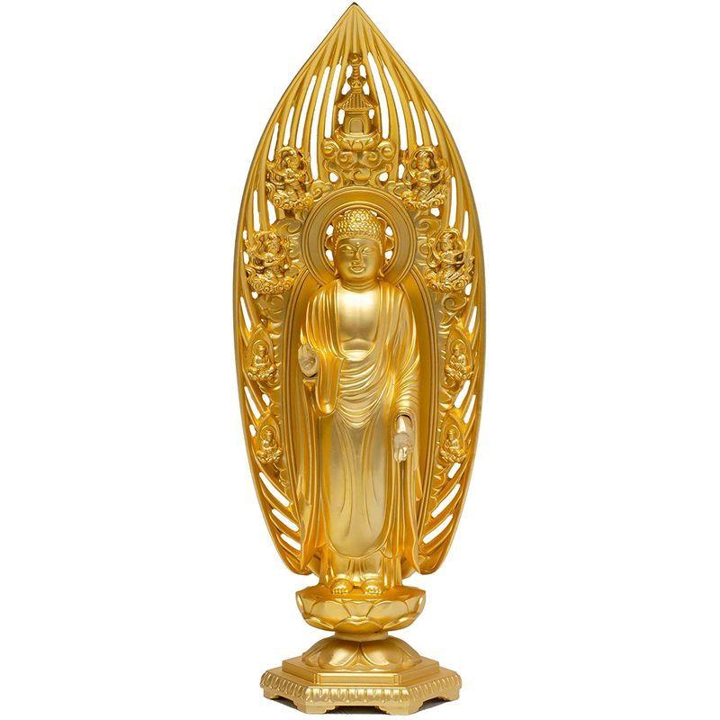 ネットワーク全体の最低価格に挑戦仏像 阿弥陀如来 舟形 17cm