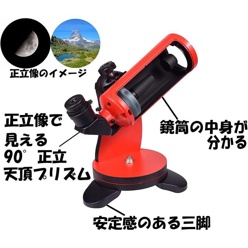 SIGHTRONJAPAN サイトロンジャパン 天体望遠鏡 初心者 地上 天体 兼用 スマホ撮影 MAKSY GO 60 レッド NB104 サイトロンジャパン 天体望遠鏡 初心者 地上 天体 兼用 スマホ撮影 MAKSY GO レッド