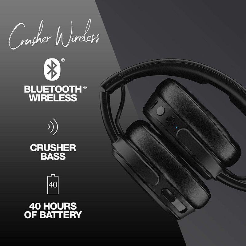 Skullcandy Crusher Wireless ワイヤレスヘッドホン Bluetooth対応 BLACK S6CRW-K591国内正 Crusher Wireless ワイヤレスヘッドホン Bluetooth対応 BLACK S6CRW また