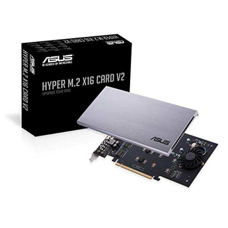 ASUS PCIE 3.0 M.2 ドライブ 拡張カード HYPER M.2 X16 CARD V2