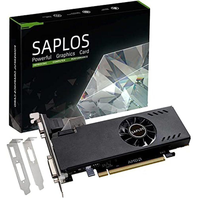 SAPLOS Radeon RX 550 4GBロープロファイルグラフィックスカード、VGA / DVI-D / HDMI、GDDR5,12