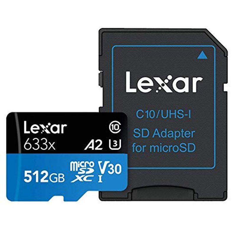 今年も話題の Lexar High-Performance 633x 512GB microSDXC UHS-I Card 並行輸入品 