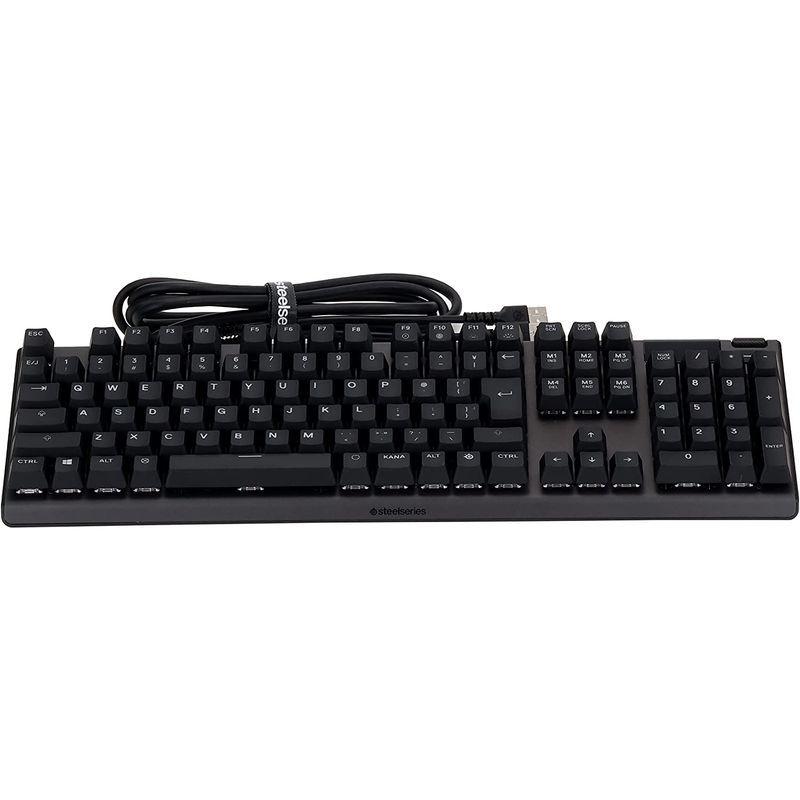SteelSeries ゲーミングキーボード 赤軸 有線 日本語配列 有機EL 
