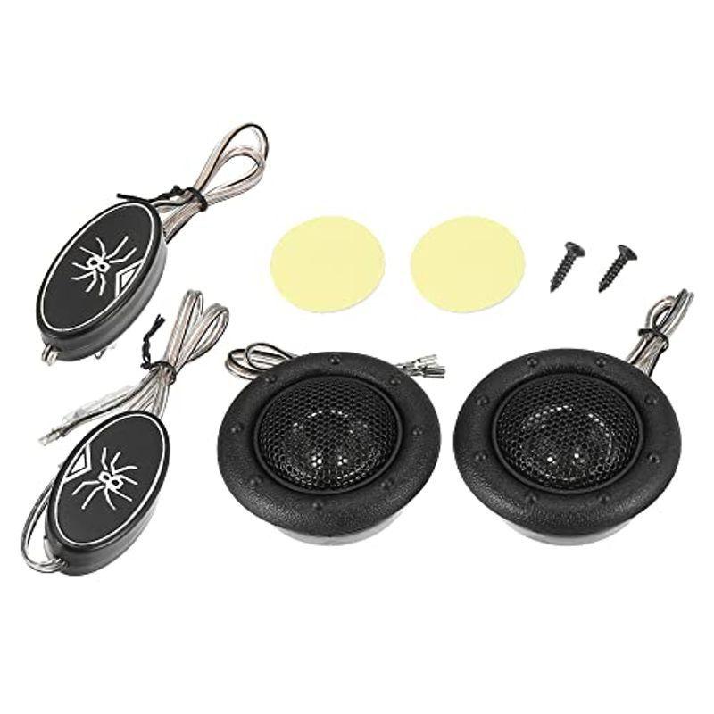 適切な価格 Acropix 車 スピーカー ツイーター 高周波ステレオツイーターラウンドスピーカー カートラックオーディオ用 プラスチック ブラック 2 Topdental Com Ar