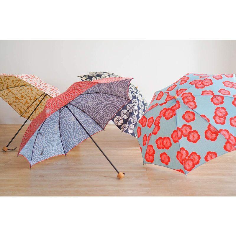 日本製 伊砂文様 折傘 50cm 晴雨兼用 レディース 2段折りたたみ傘 風呂敷 和柄 UVカット 小宮商店 (菊) 伊砂文様 折傘 50cm 晴雨兼用 レディース 2段折りたたみ傘 風呂敷 和柄 UVカット 小宮商店 菊