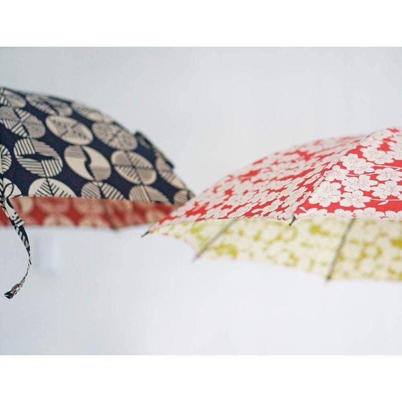 日本製 伊砂文様 折傘 50cm 晴雨兼用 レディース 2段折りたたみ傘 風呂敷 和柄 UVカット 小宮商店 (菊) 伊砂文様 折傘 50cm 晴雨兼用 レディース 2段折りたたみ傘 風呂敷 和柄 UVカット 小宮商店 菊