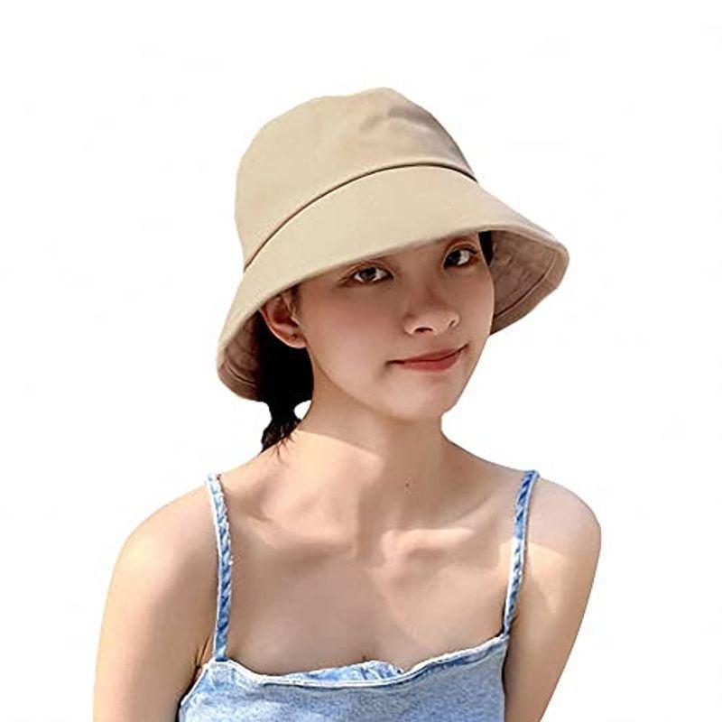 La Hazel 日除け帽子 レディース Uvカット 日本製 日焼け 防止 帽子 上質コットン 日よけ 折りたたみ 日焼け防止 熱中症予防 一部予約