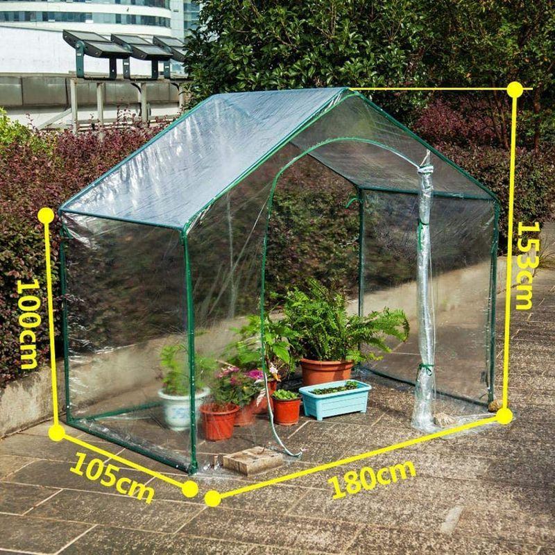 メーカー再生品 Visame ビニール 温室 小型 温室ビニール 保温 菜園用 園芸用 簡易 ビニールハウス 農園 家庭 組立簡単 防水 Uvカット Pvc 小型ビニールハウス