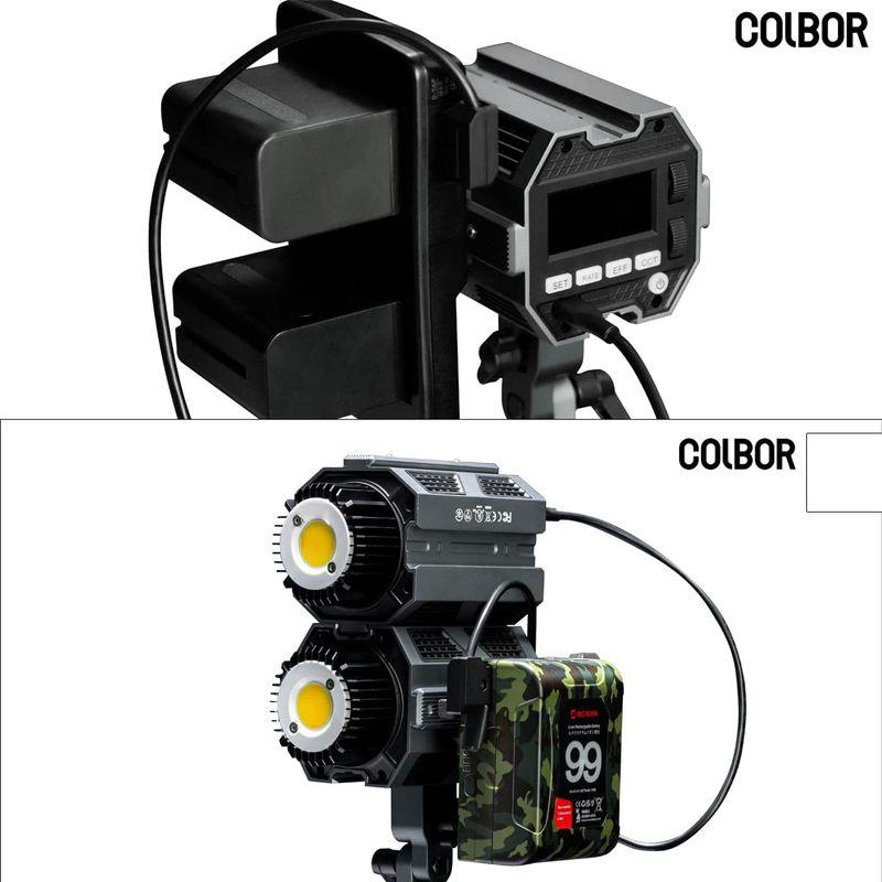 人気メーカー・ブランドCOLBOR CL60 超軽量ライト 65W APP制御可 色温度2700-6500Kデュアル色温度 CRI96 10種類照明効果  スプライ カメラアクセサリー
