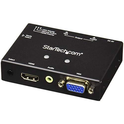 気質アップ StarTech.com 2入力(HDMI/VGA)1出力(VGA)対応AVセレクタ/ディスプレイ切替器 2チャンネルステ 1080p 優先切替機能付 その他PCサプライ、アクセサリー