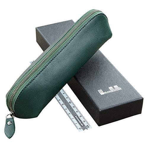 期間限定特価 フィッシングバッグ ケース Waramimi Pen Pouch Rc016 Dark Green Waramimi 本革 ペンケース Ykkチャック使用 革製 筆箱 メンズ ペン入れ 高級 筆入 レディーズ ペン差し おしゃれ ペンポーチ 就職 進 Www Virginiawaldenford Com