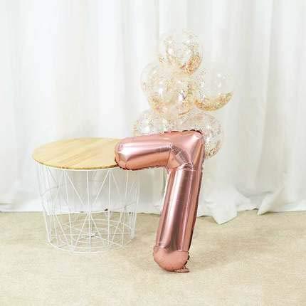 Forzza 数字風船 数字バルーン アルミ風船 誕生日 バースデー 飾り付け 装飾セット お祝い 36インチ ローズゴールド 7 Hvs33xrx 室内装飾 Soulsmiles Com