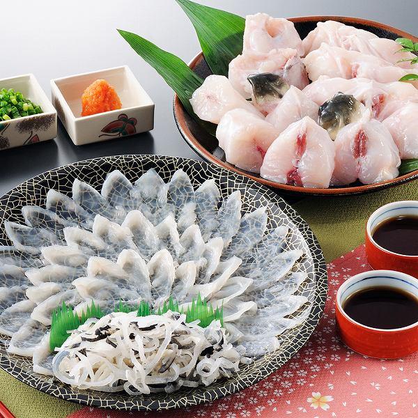 ふぐ 冬 ギフト フグ 鍋 とらふぐ刺身とふぐちり鍋セット 送料無料 海鮮 御祝 グルメ | 関とら本店